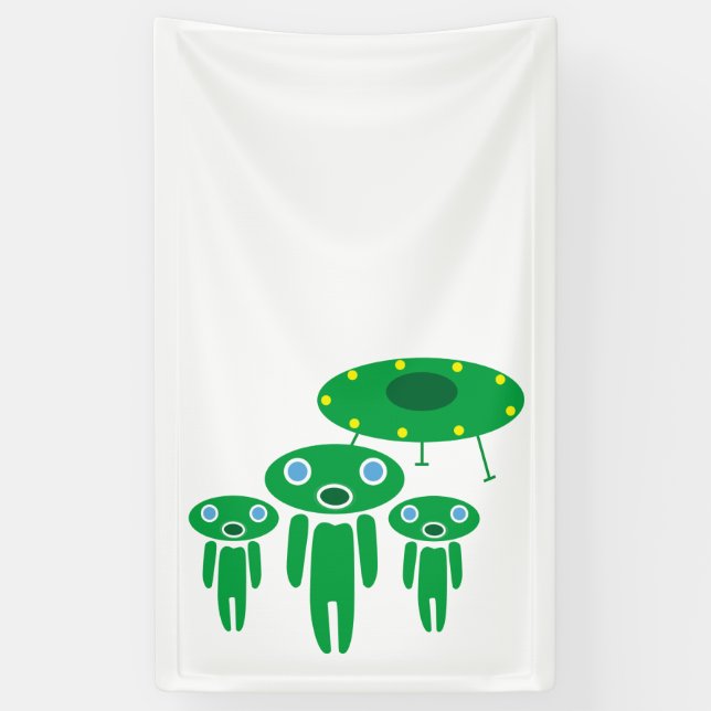 Ankunft der Außerirdischen Banner (Vertikal)