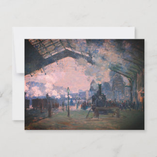 Ankunft des Normandy-Zuges, Gare Saint-Lazare:  Postkarte