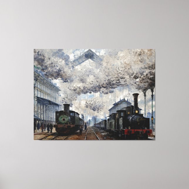 Ankunft des Zuges in der Normandie Leinwanddruck (Vorderseite)