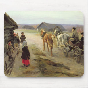 Ankunft einer Lehrerin im Land Mousepad