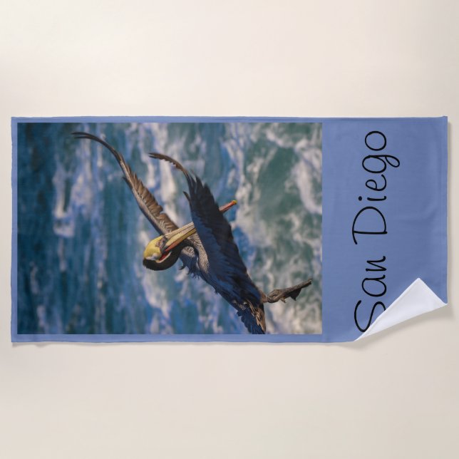 Ankunft für eine Landung Strandtuch (Vorderseite)