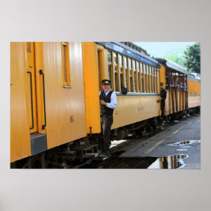 Ankunft im Bahnhof von Durango Poster