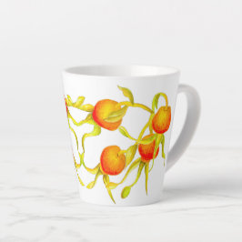 Ankunft im Herbst auf einer kleinen Latte-Tasse (R Milchtasse