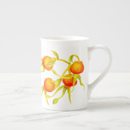 Ankunft im Herbst auf einer Knochen-China-Tasse (R Prozellantasse