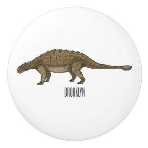 Ankylosaurus-Cartoons-Illustration Keramikknauf