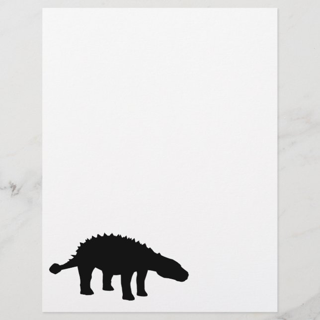 Ankylosaurus Dino Dinosaur Silhouette (Vorderseite)