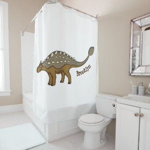 Ankylosaurus gepanzerte Dinosaurier-Abbildung Duschvorhang