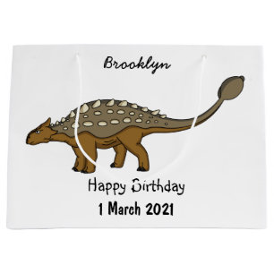 Ankylosaurus gepanzerte Dinosaurier-Abbildung Große Geschenktüte