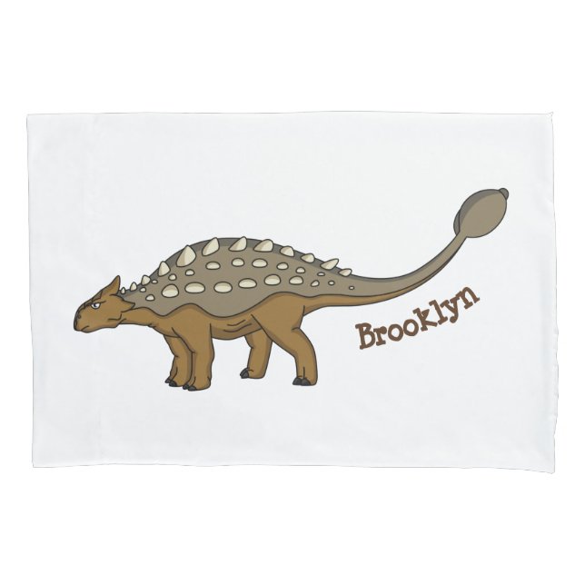 Ankylosaurus gepanzerte Dinosaurier-Abbildung Kissenbezug (Vorderseite)