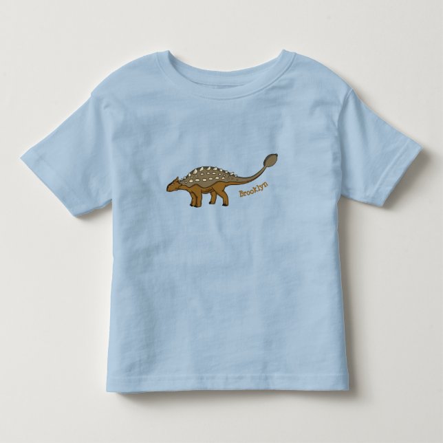 Ankylosaurus gepanzerte Dinosaurier-Abbildung Kleinkind T-shirt (Vorderseite)