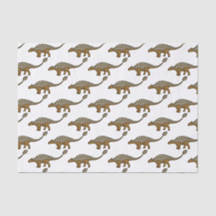 Ankylosaurus gepanzerte Dinosaurier-Abbildung Seidenpapier