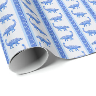 Ankylosaurus Streifen  Geschenkpapier