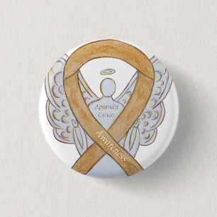 Anlage Button für das Amber Awareness Ribbon Angel