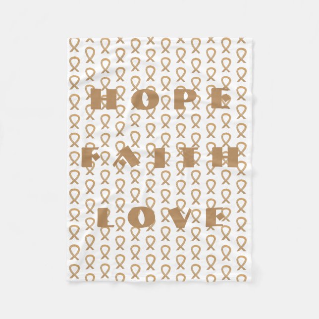 Anlage Krebsbewusstsein Ribbon Chemo Blankets Fleecedecke (Vorderseite)