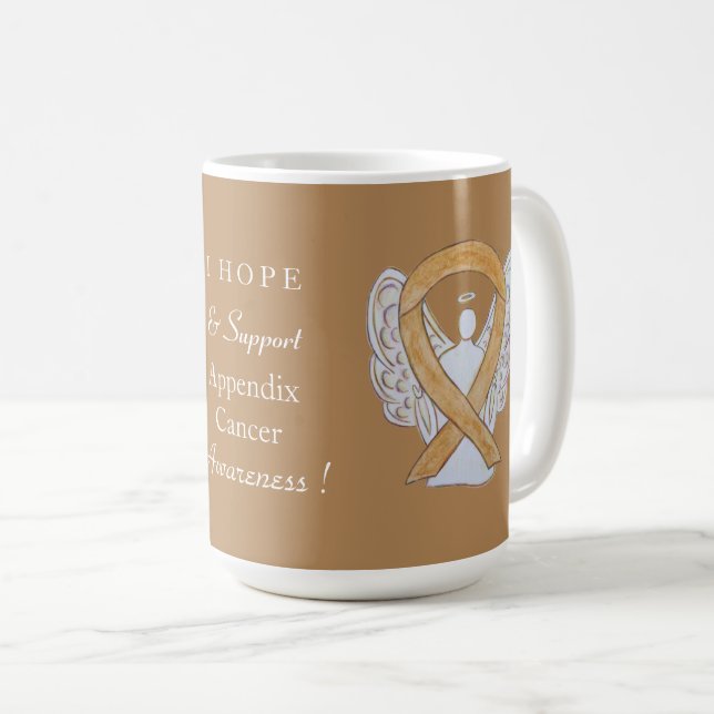 Anlage Tasse des Amber Awareness Ribbon Angel (VorderseiteRechts)