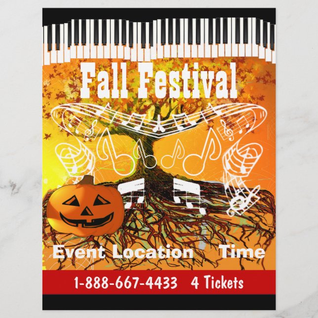 Anlass- oder Herbstfestival Halloween Event-Flyer Flyer (Vorne)