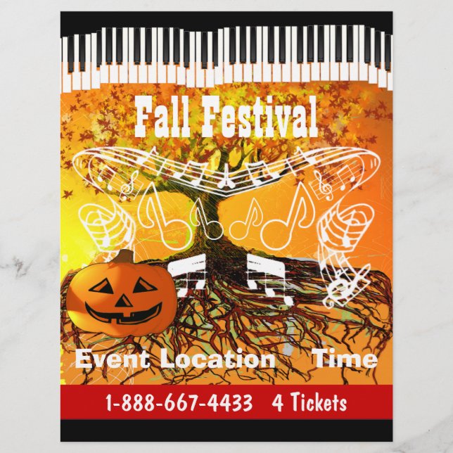 Anlass- oder Herbstfestival Halloween Event-Flyer Flyer (Vorne)