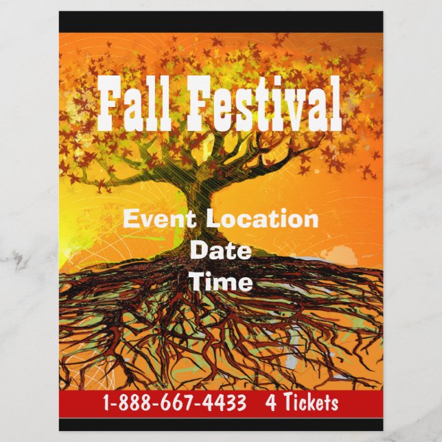Anlass- oder Herbstfestival Halloween Event-Flyer Flyer (Vorne)