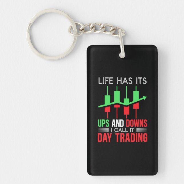 Anleger, den ich "IT Day Trading" nenne Schlüsselanhänger (Vorderseite)