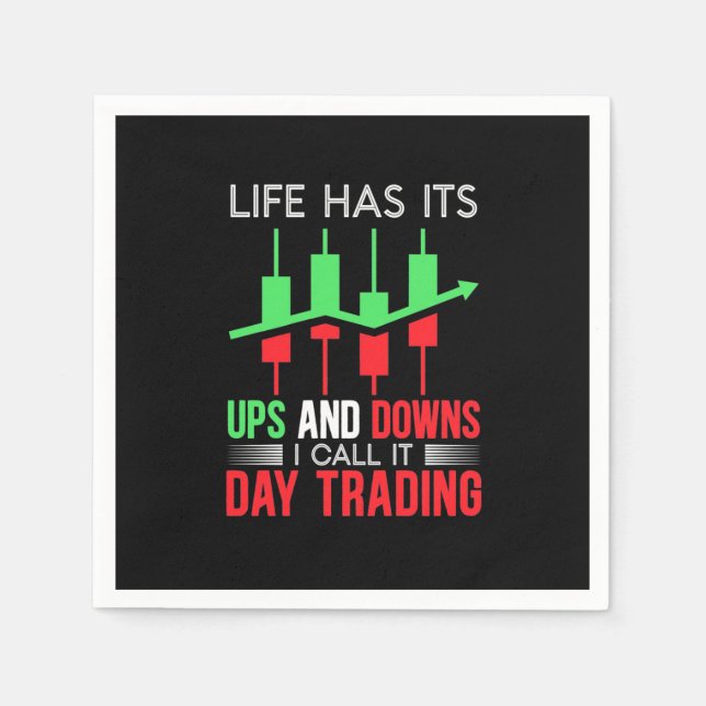 Anleger, den ich "IT Day Trading" nenne Serviette (Vorderseite)