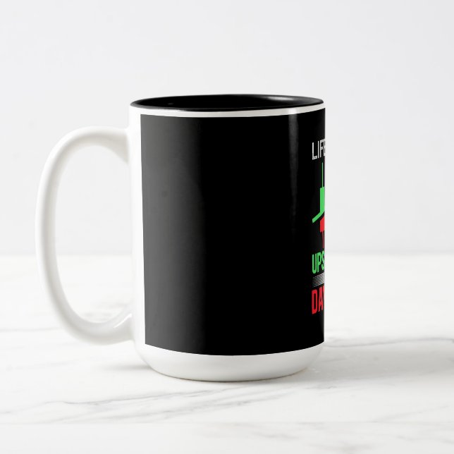 Anleger, den ich "IT Day Trading" nenne Zweifarbige Tasse (Links)