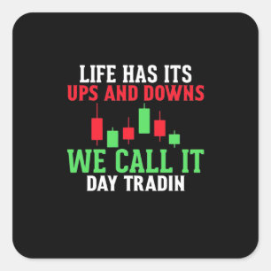 Anleger, den wir "IT Day Trading" nennen Quadratischer Aufkleber
