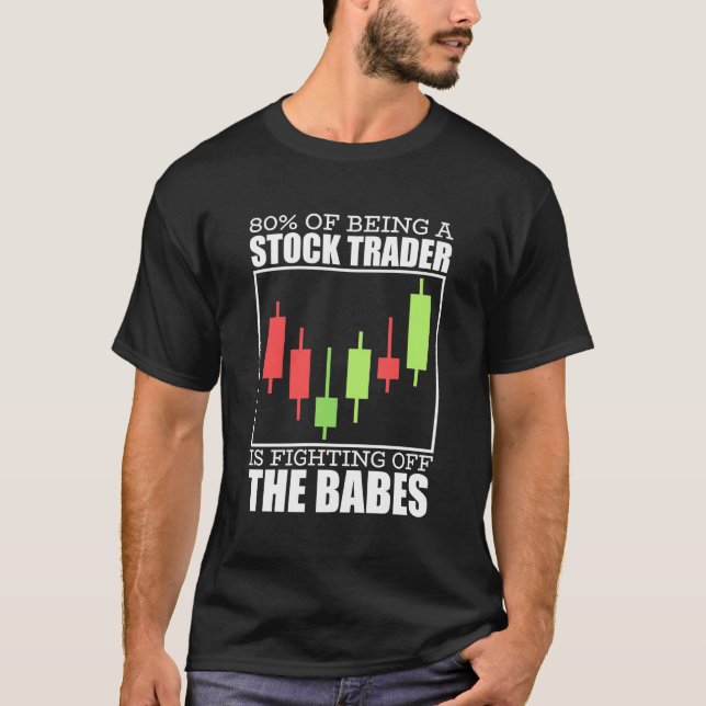 Anleger: Ein Aktienhändler kämpft T-Shirt (Vorderseite)
