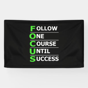 Anleger folgen bis zum Erfolg einem Kurs Banner