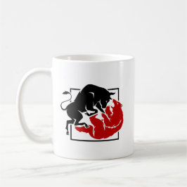 Anlegermarkt für Bull- und Bärenmarkt Kaffeetasse