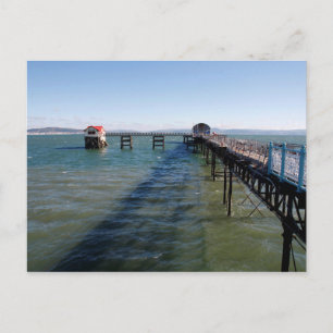 Anlegesteg und Rettungsbootstation, Swansea Postkarte