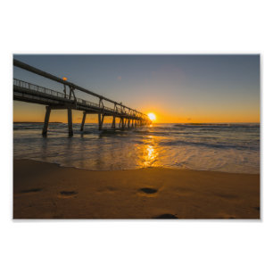 Anlegestelle am Sonnenaufgang-Foto-Druck Fotodruck