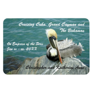 Anlegestellen-Pelikan personalisierte Stateroom Magnet