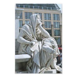 Anlegorie der Philosophie des Schillerdenkmals in  Fotodruck