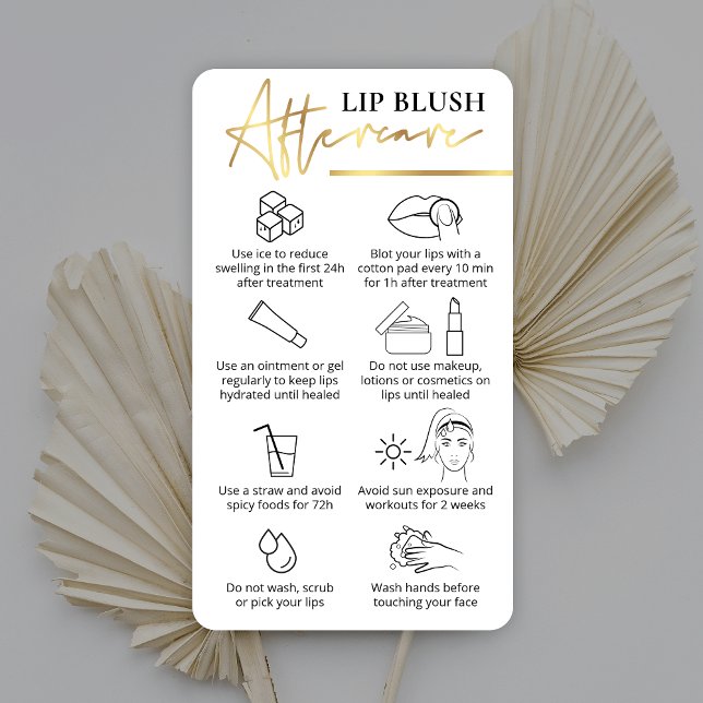 Anleitung für den Lip Blush Care Weißes und Gold P Visitenkarte (Von Creator hochgeladen)