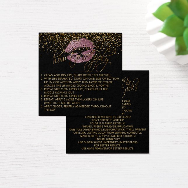 Anleitung für die Anwendung Rosa Glitzer Lip 2 (Schreibtisch)