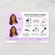 Anleitung für die Augenbrauenlamination Aftercare