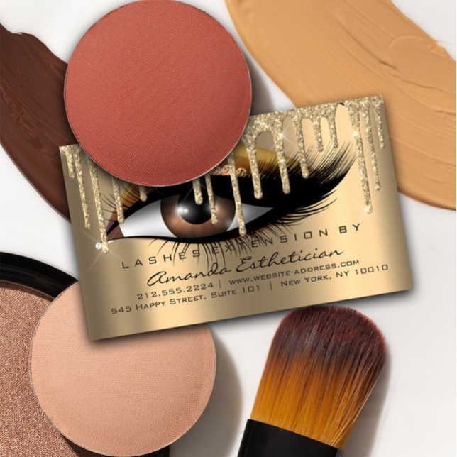 Anleitung für die Nachbehandlung: Eyelash Extensio Visitenkarte (FlorenceK Studio )