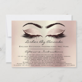 Anleitung für die Nachbehandlung Rosa Rose Gold Bl Einladung