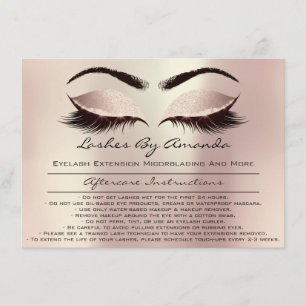 Anleitung für die Nachbehandlung Rosa Rose Gold Bl Einladung