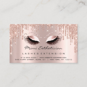 Anleitung für die Nachsorge Eyelash Rose Tropfen V Visitenkarte
