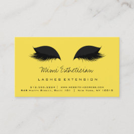 Anleitung für die Nachsorge Lash Extension Black Y Visitenkarte