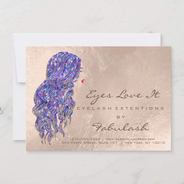 Anleitung für die Verlängerung der Lash-Behandlung (Vorderseite)