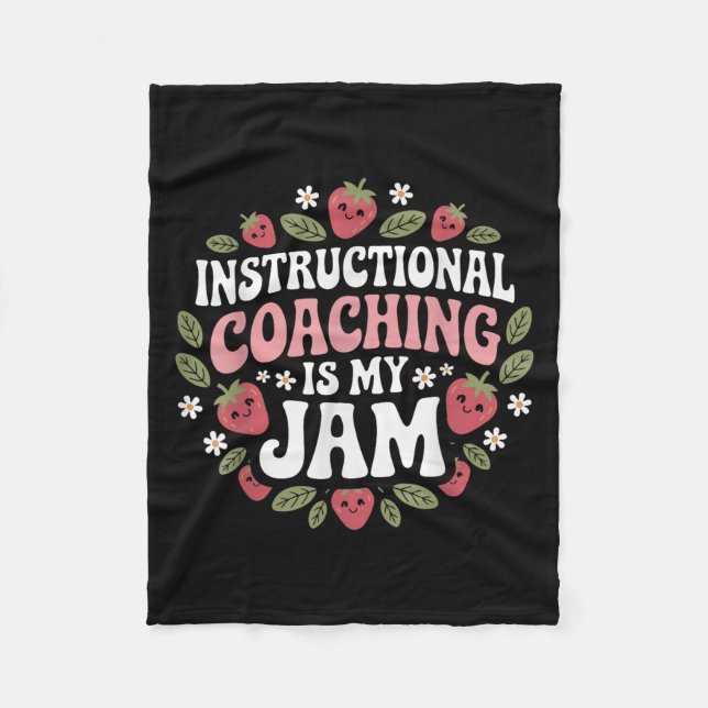 Anleitung Gecoacht ist mein Jam Teacher Coach Str. Fleecedecke (Vorderseite)