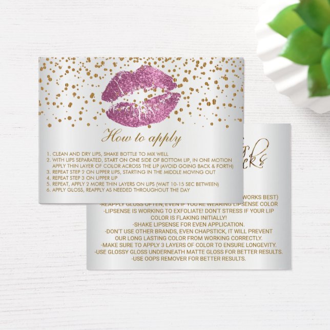Anleitung zum Rosa Glitzer Lippen (Schreibtisch)