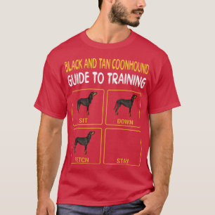 Anleitung zum Training des Hundes mit schwarzem un T-Shirt
