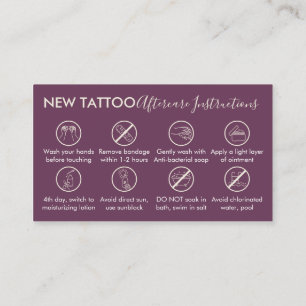 Anleitung zur Körperkunst bei Tattoo Visitenkarte