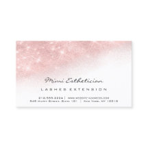 Anleitung zur Nachsorge Lash Pink Glitzer Weiß