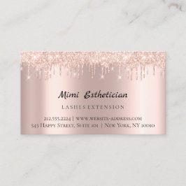 Anleitung zur Nachsorge Lash Rose Gold Tropfen Lux Visitenkarte