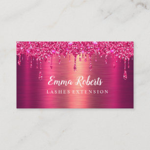 Anleitung zur Nachsorge Lash Rose Gold Tropfens Pa Visitenkarte