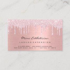 Anleitung zur Nachsorge Lash Rose Pink Tropfen VIP Visitenkarte